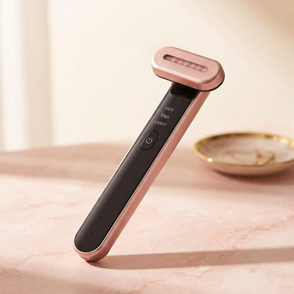 Skelume Glow Wand™ — Urządzenie do Twarzy LED 7 Kolorów z EMS i Wibracją